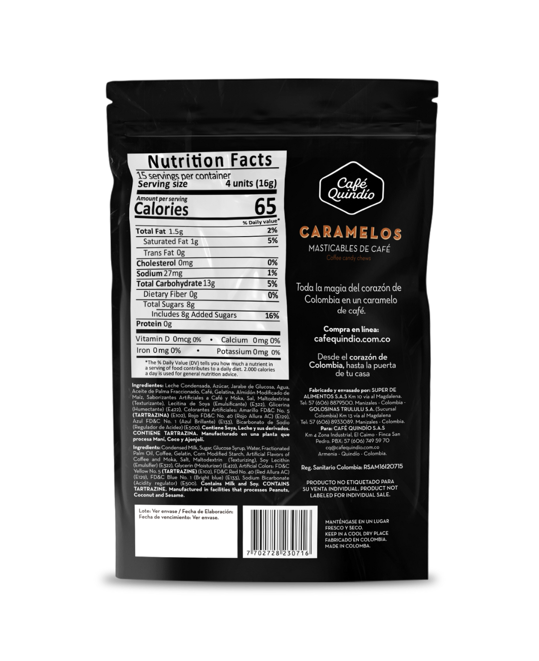 Caramelos Masticables de Café