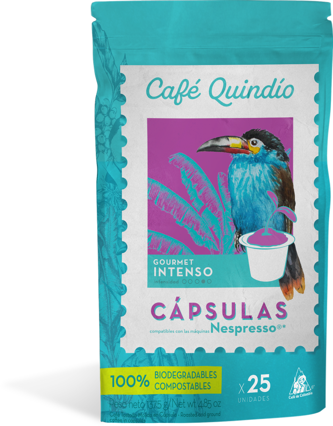 Cápsulas de Café Gourmet Intenso