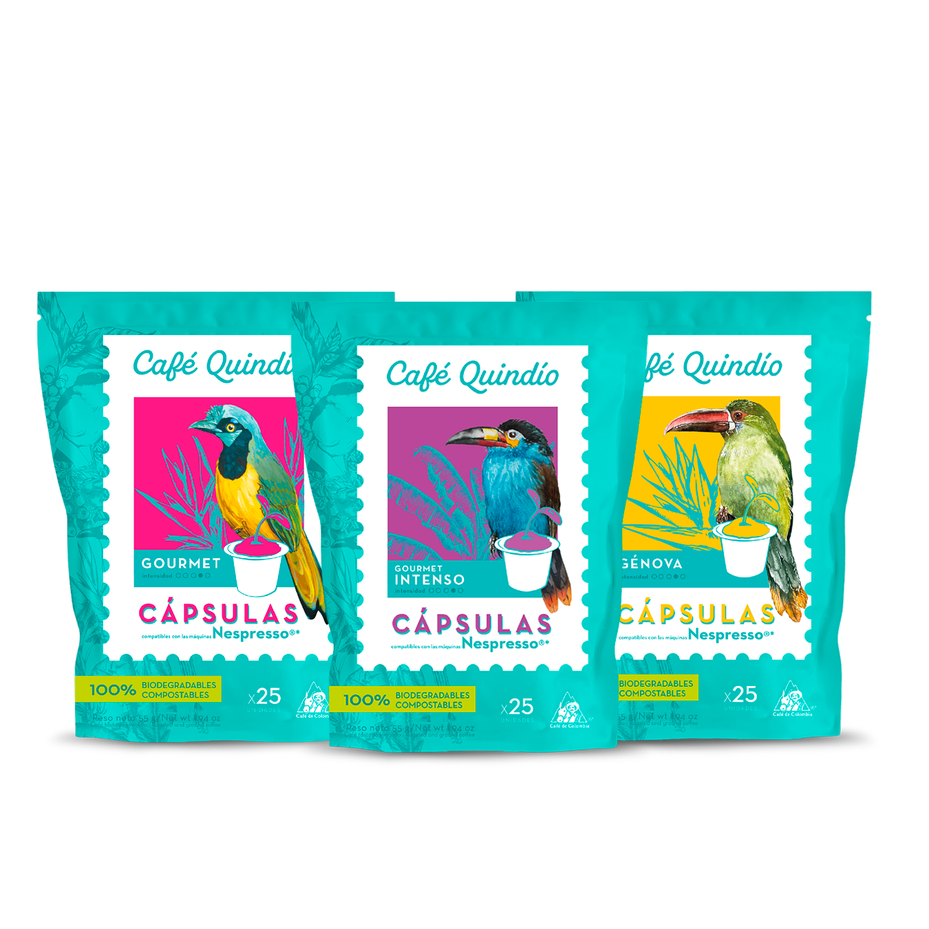 Gourmet Pods + Gourmet Intense Pods + Genova Pods (x25)