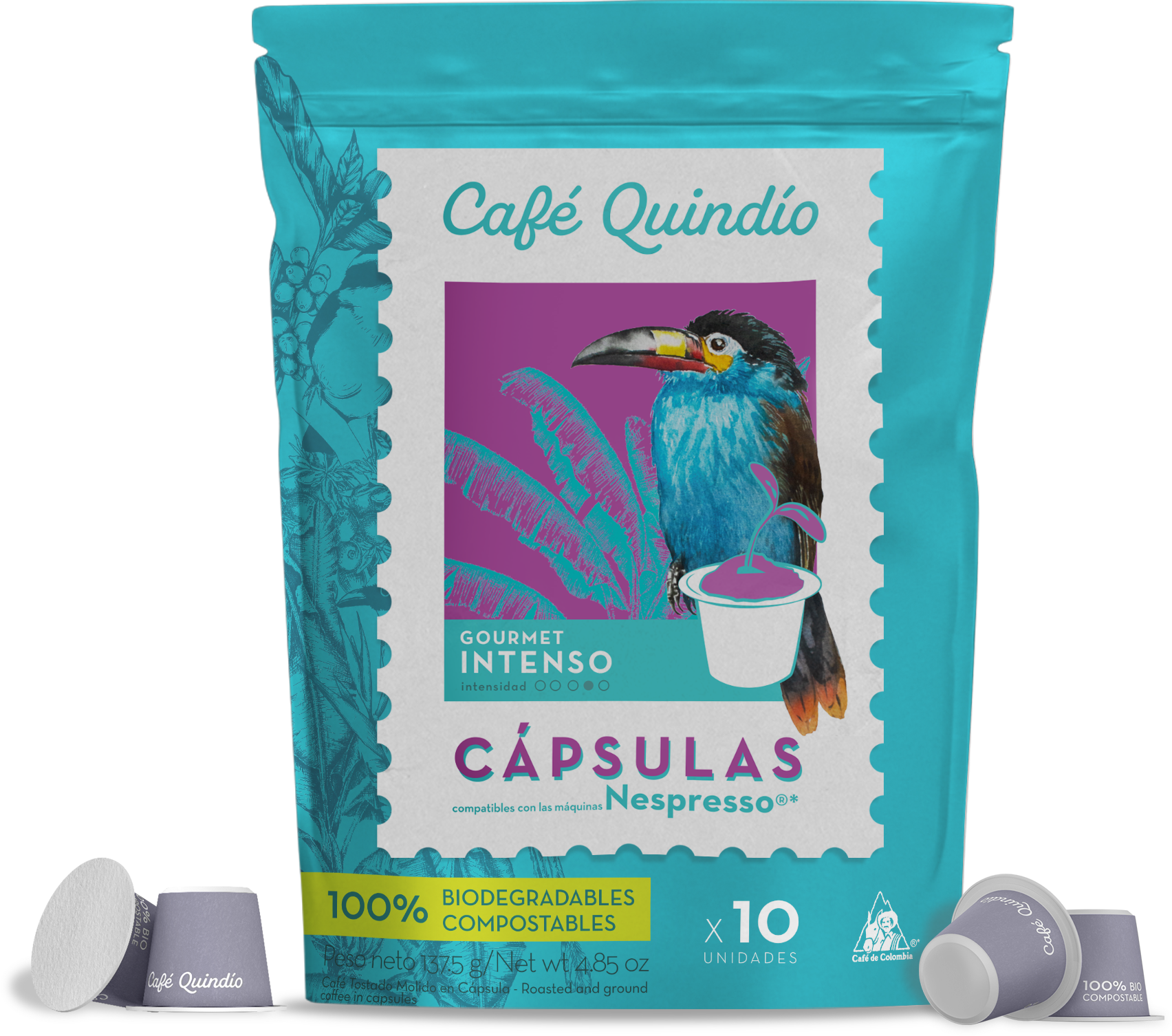 Cápsulas de Café Gourmet Intenso