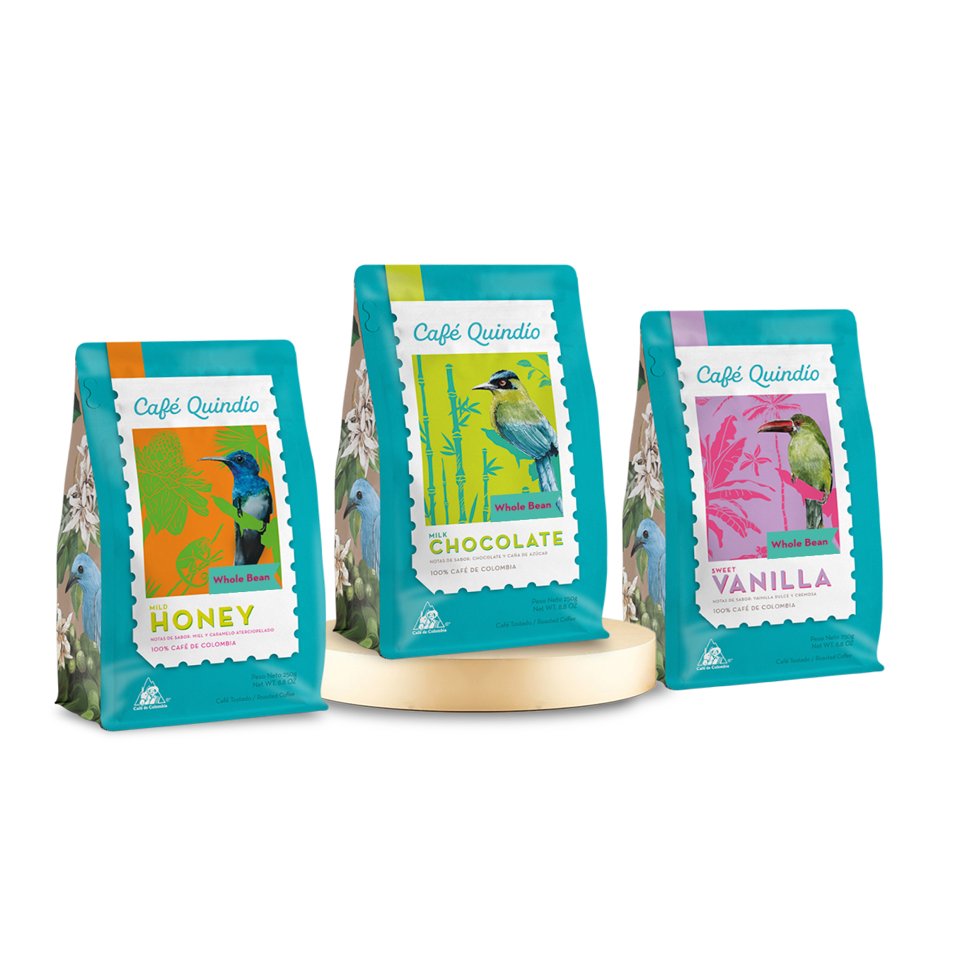 Milk Chocolate + Mild Honey + Sweet Vanilla (Ground)