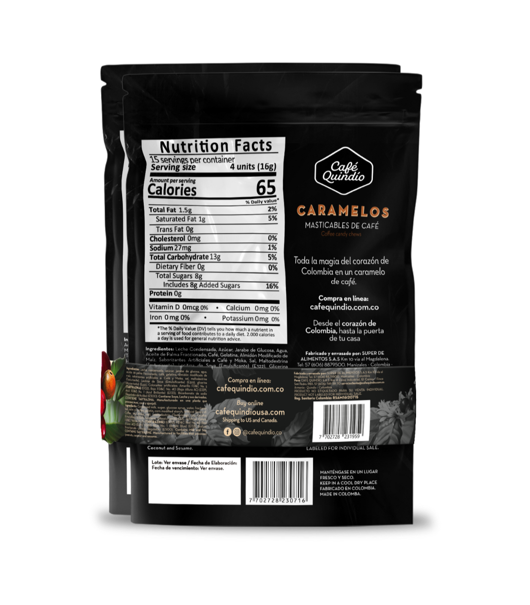 Caramelos Masticables de Café