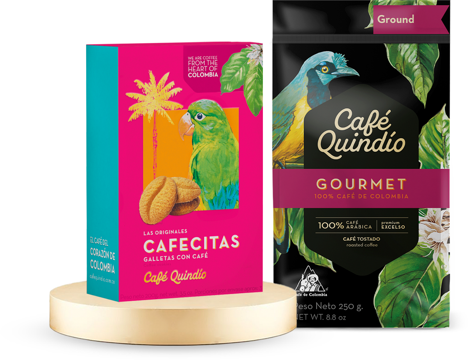 Gourmet 8.8 oz (Ground) + Cafecitas 7 oz