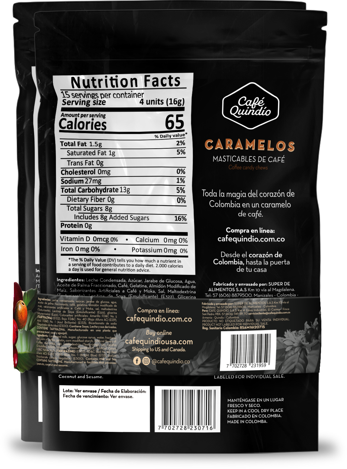 Caramelos Masticables de Café